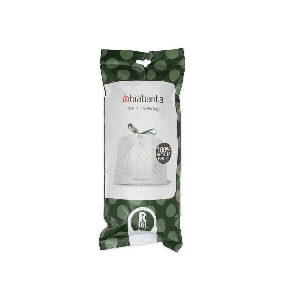 Brabantia BRA 138508 36L Beyaz Çöp Poşeti 20'li Kod R