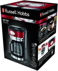 Russell Hobbs 21700-56 Retro Kırmızı Filtre Kahve Makinesi