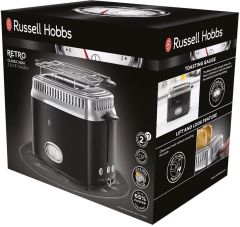 Russell Hobbs 21681-56 Retro Siyah Ekmek Kızartma