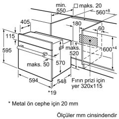 Siemens HB010FBR1T iQ100 60 Cm Ankastre Fırın