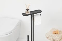 Brabantia BRA 303869 Mindset Infinite Grey Standlı Organizer Tuvalet Kağıdı Tutucusu Ve Tuvalet Fırçası