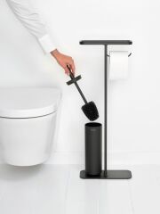 Brabantia BRA 303869 Mindset Infinite Grey Standlı Organizer Tuvalet Kağıdı Tutucusu Ve Tuvalet Fırçası