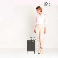 Brabantia BRA 227240 Bo Hi Beyaz Ayaklı Çöp Kutusu 12L